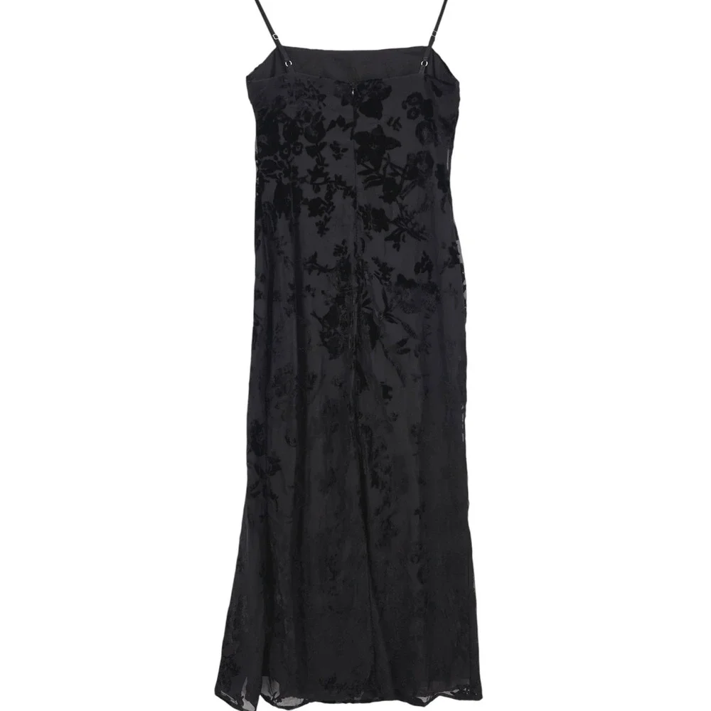 Hello Molly Womens M Turquoise Breeze Maxi Dress in Black NWT